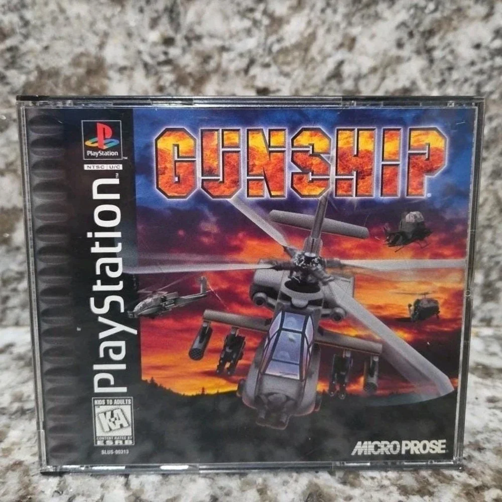 PlayStation Gunship Complete with Manual Micro Prose Vintage‎ 1996